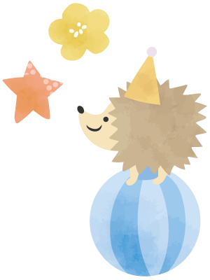 ハリネズミのイラスト